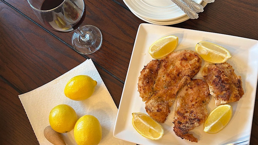 By using an air fryer you can make this dish with less oil; the result pairs well with both white and red wines, depending on your preference.