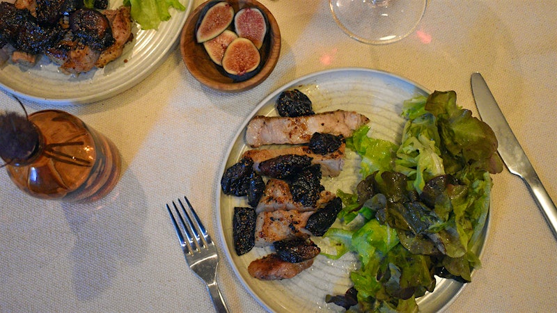 8 & $20: Bone-In Pork Chops with Roasted, Jammy Figs
